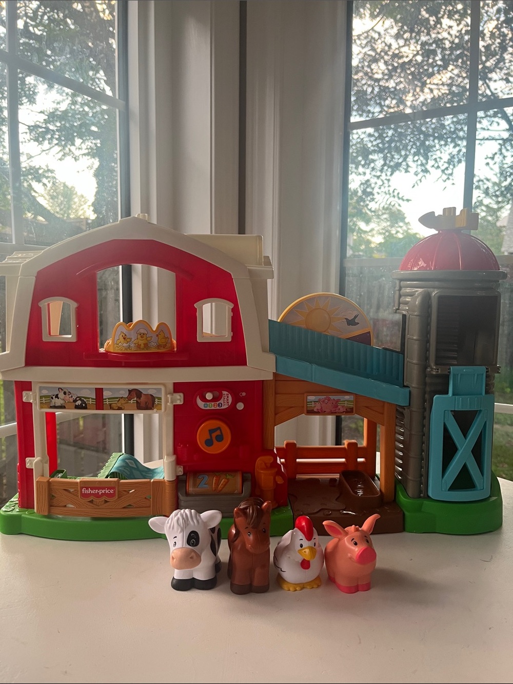 Fisher-Price Little People Interactive Barn Playset with Animal Friends